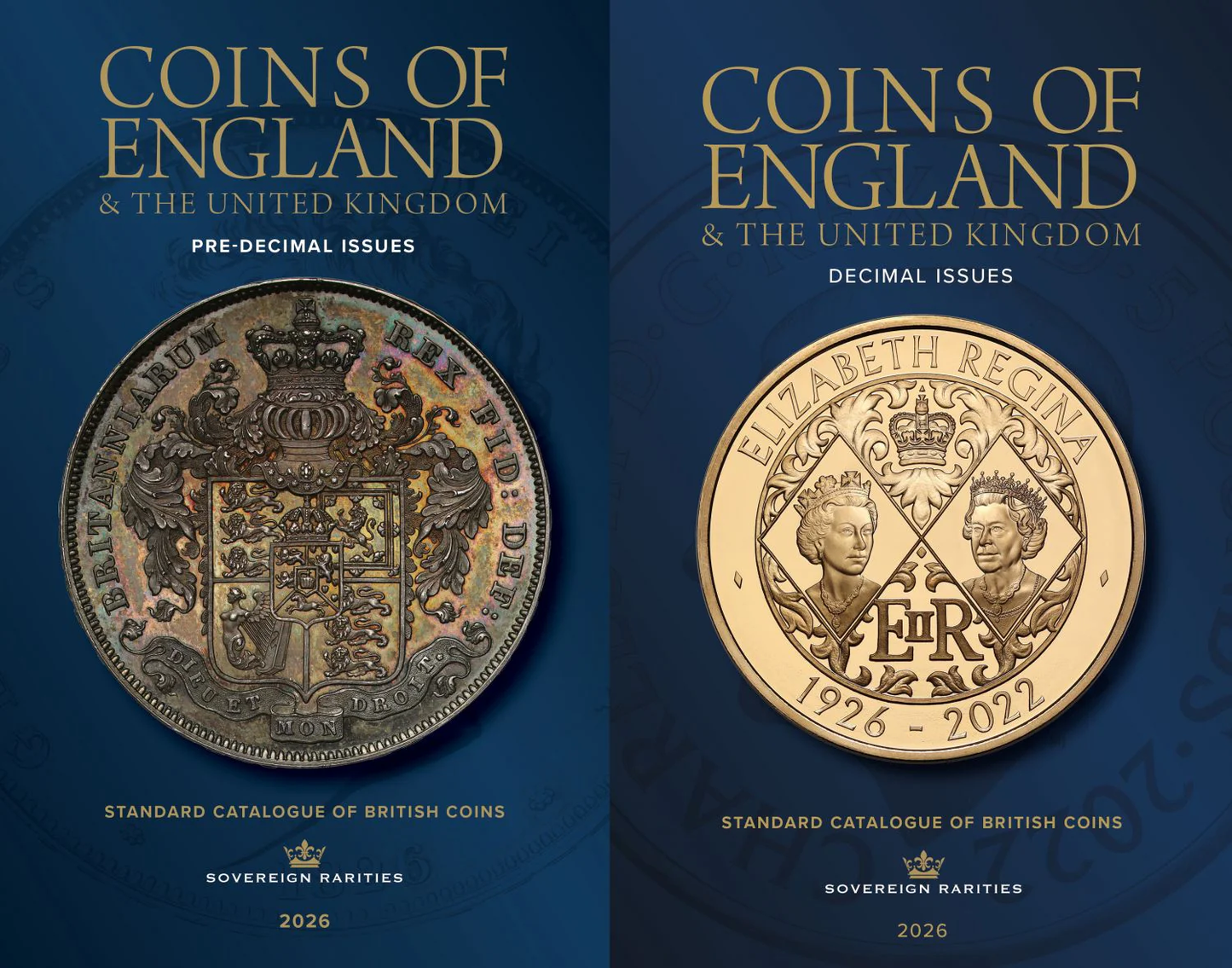 Coins of England 2026 コインズオブイングランド ハードカバー Pre-Decimal Issues & Decimal Issues 2冊セット